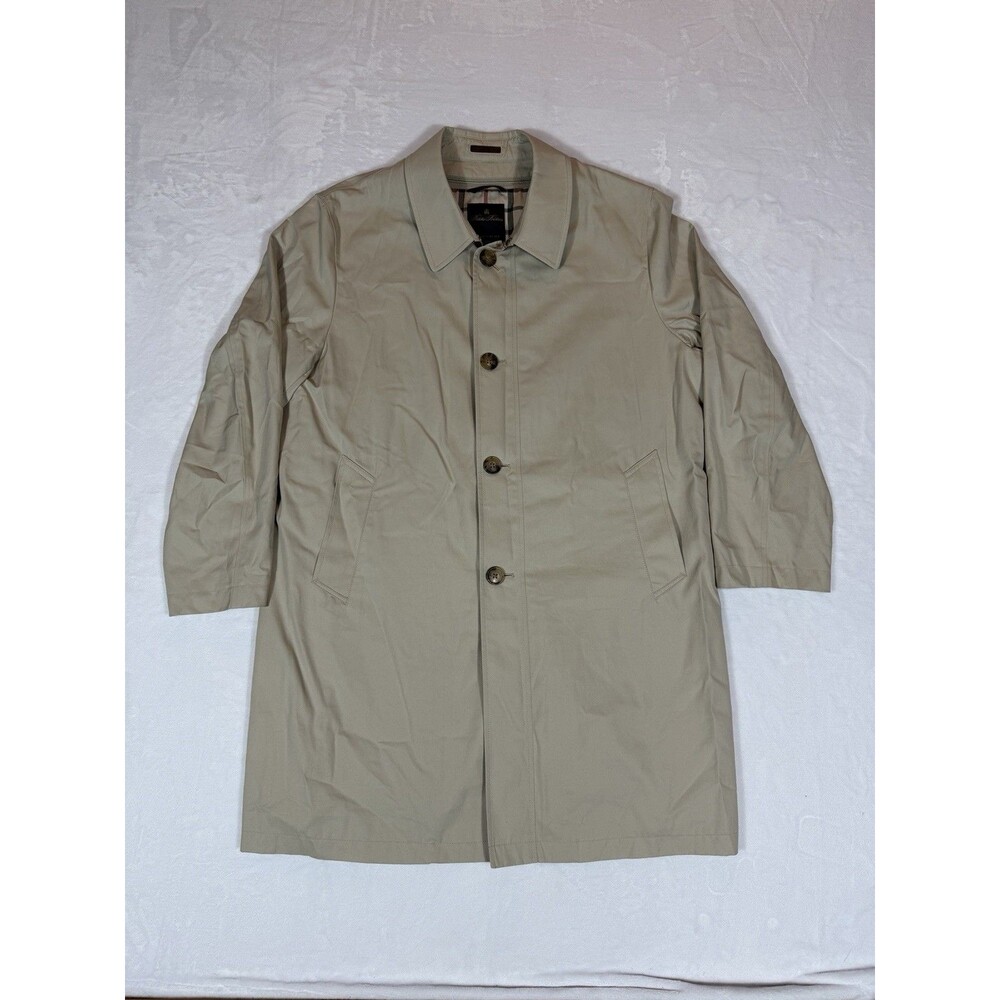 Brooks Brothers Trench Coat 40R Beige Men